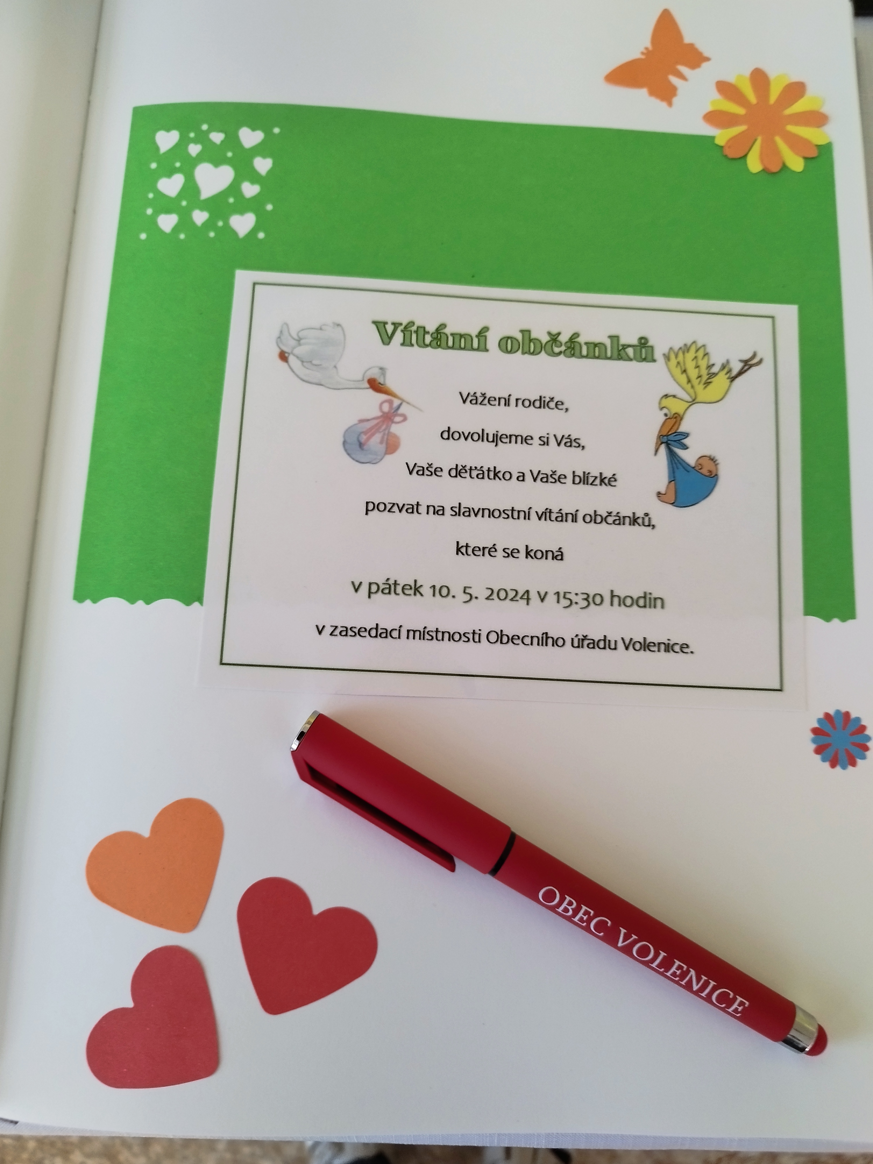 Vítání občánků 10.5.2024