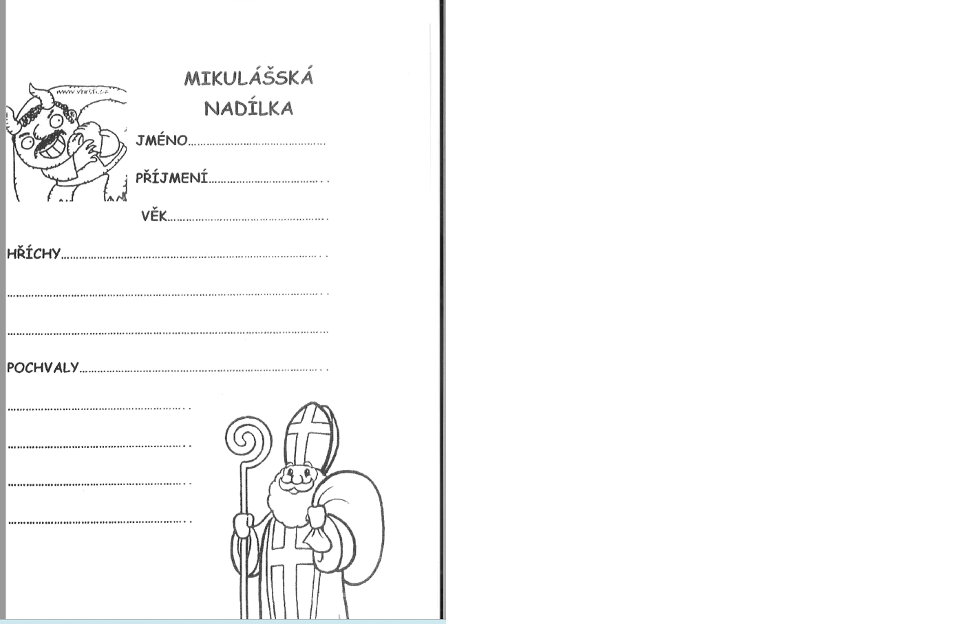 Dopis pro Mikuláše