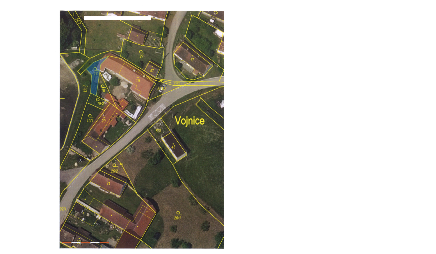 Záměr obce Volenice odprodat z majetku obce Volenice p.č.17, k.ú Vojnice