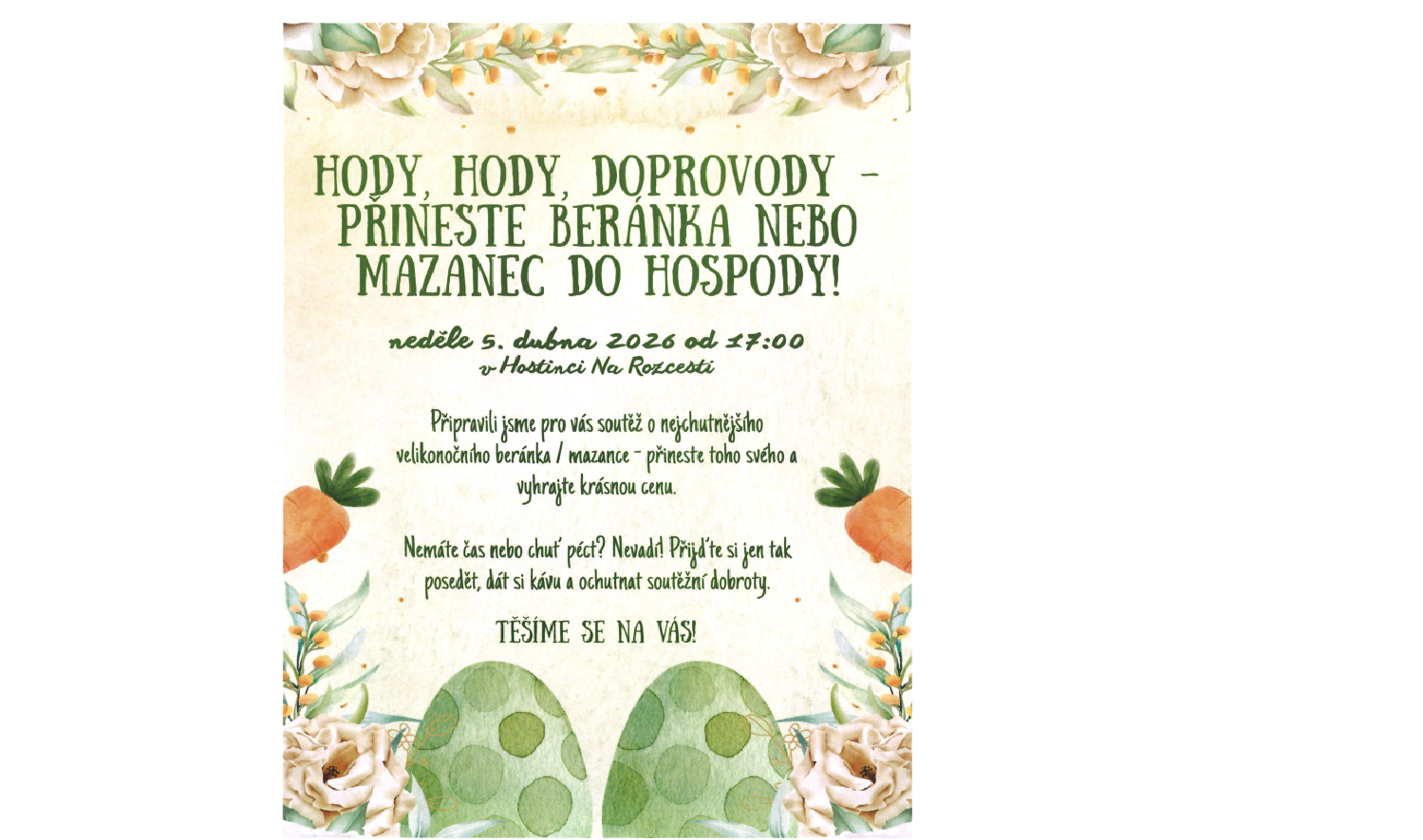 VELIKONOCE V HOSTINCI NA ROZCESTÍ